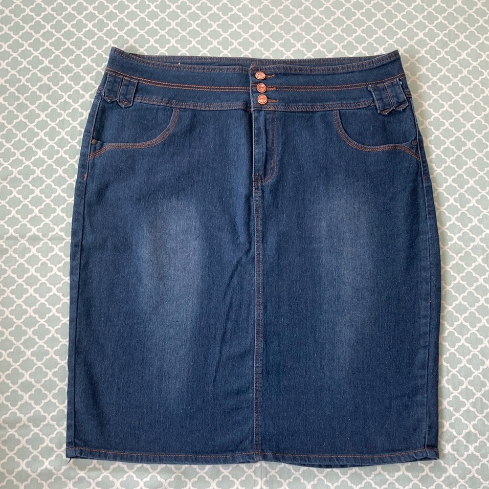 Vintage No Fuze Denim Skirt 20